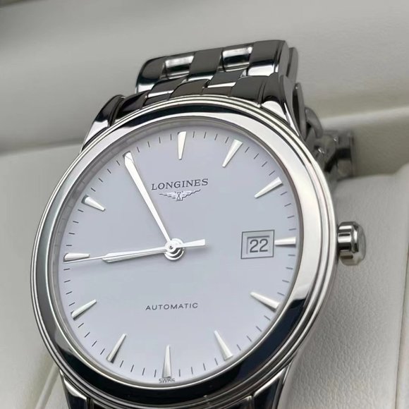 Longines Mens Swiss quartz white dial - Picture 3 of 4